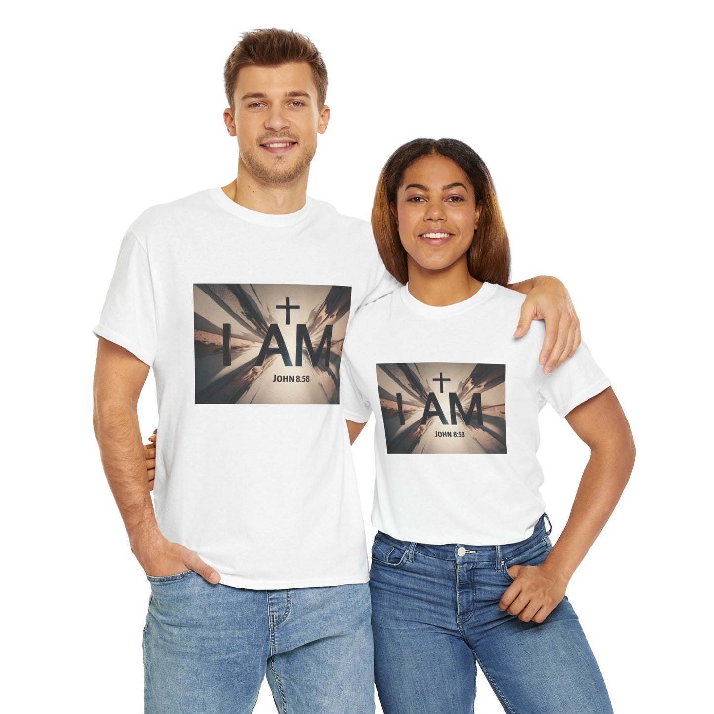 I Am-John 8:58 Unisex Heavy Cotton Tee