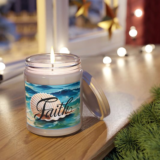 Sea Breeze Scented Candle - Faith - 9oz