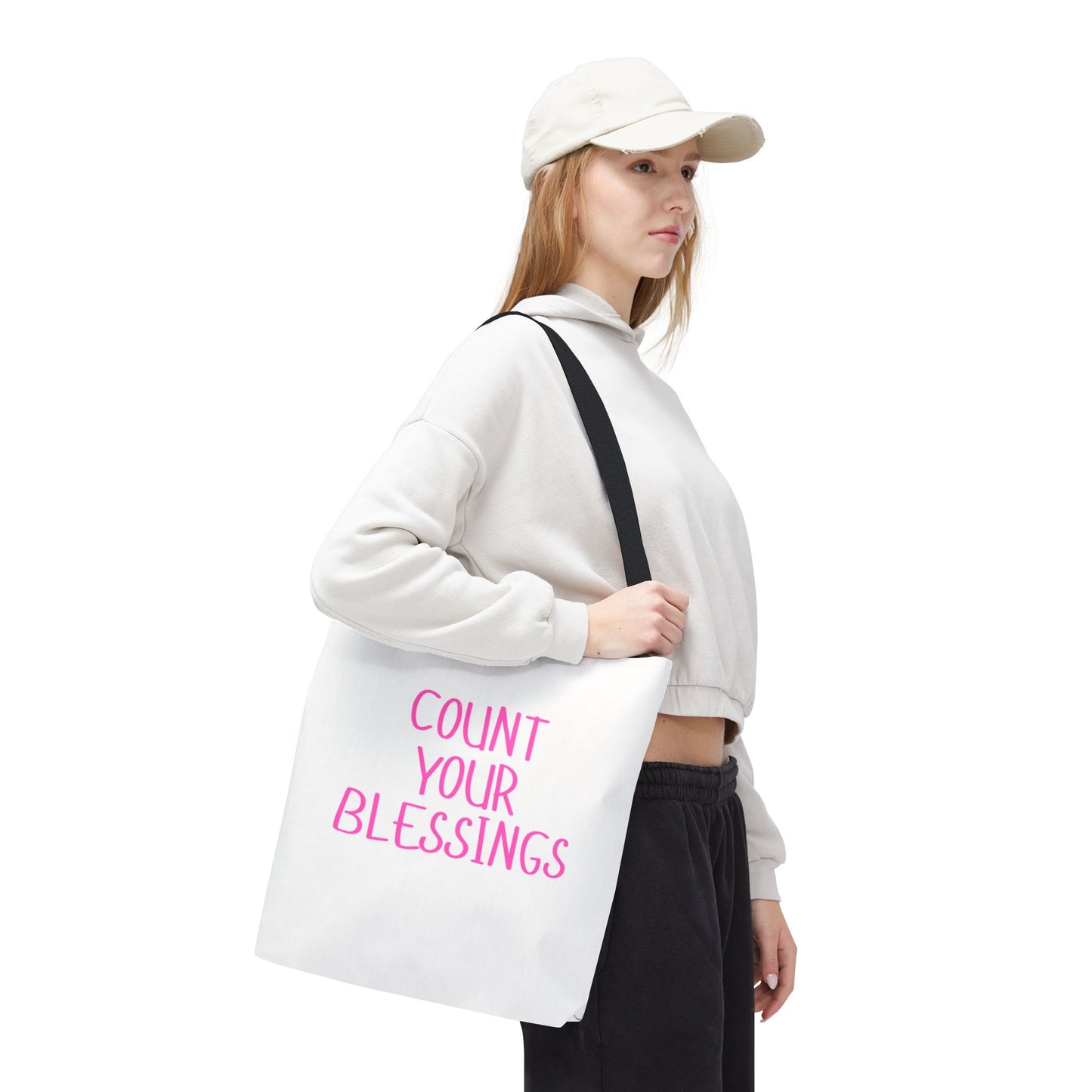Inspirational Tote Bag - Count Your Blessings