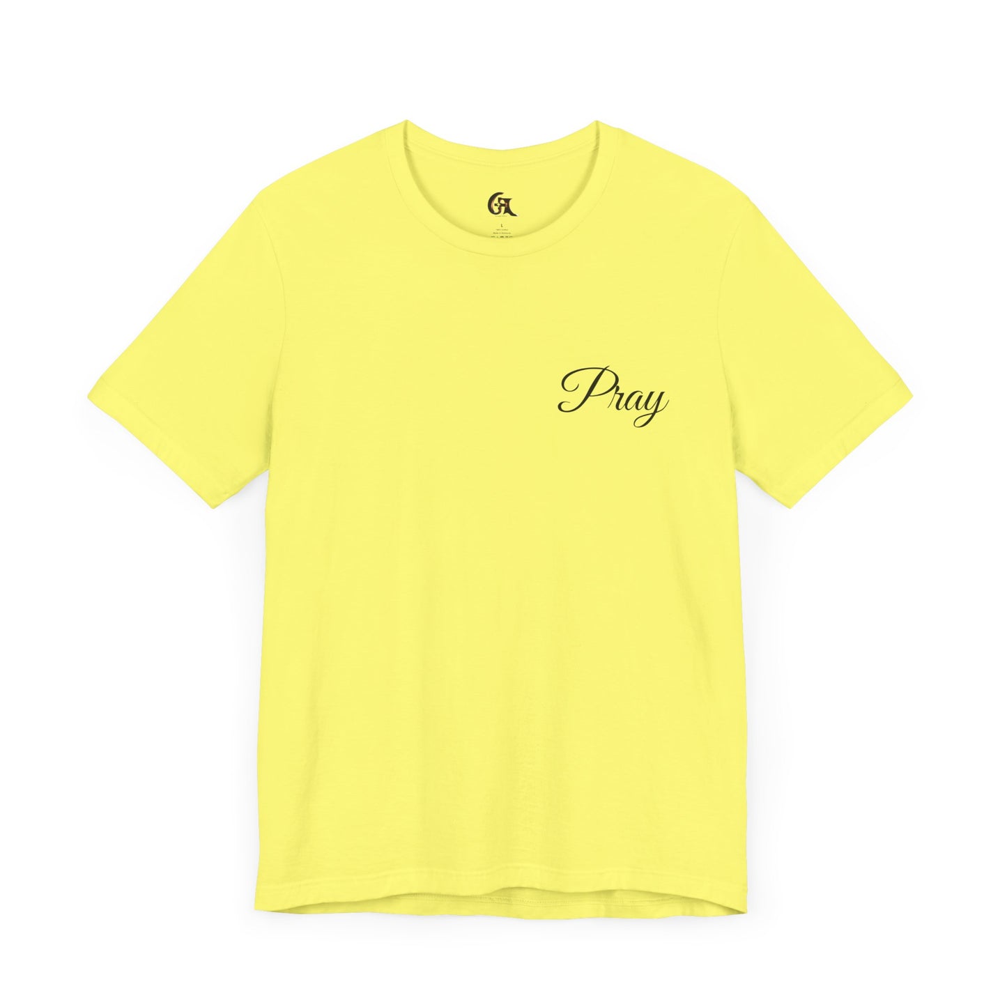 Pray Unisex Jersey Short Sleeve Tee - Inspirational Apparel for Faith