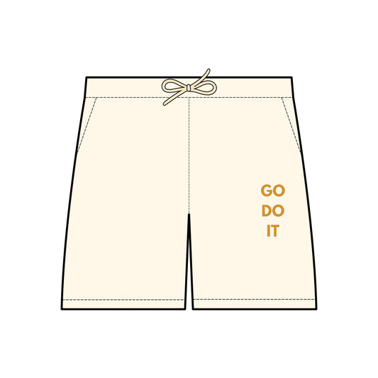 Motivational Fleece Sweat Shorts - 'GO DO IT'