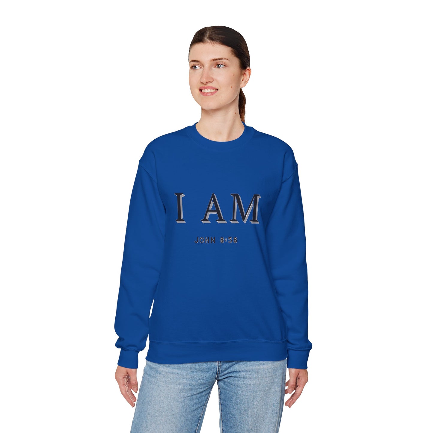 Women's Inspirational I AM Crewneck Sweatshirt -John 8:58