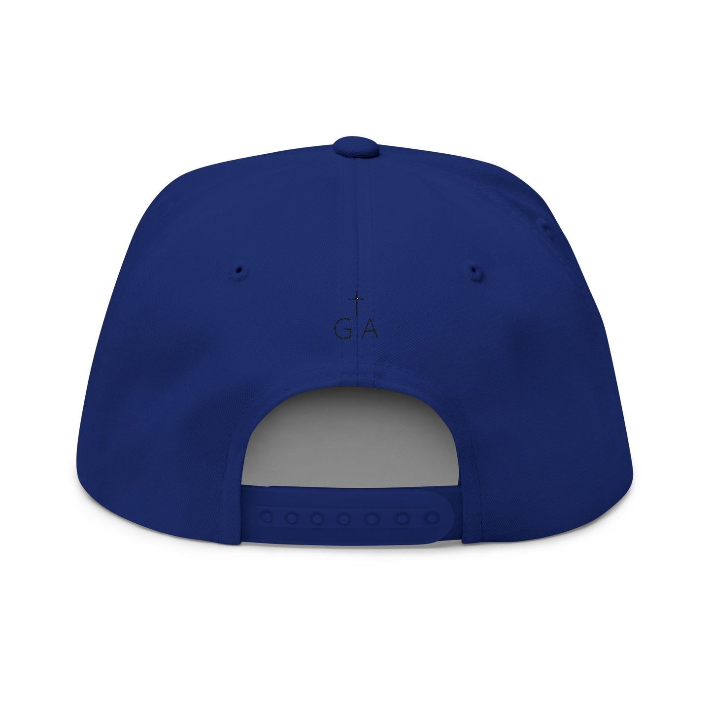 Faith-Inspired Flat Bill Cap with Embroidery