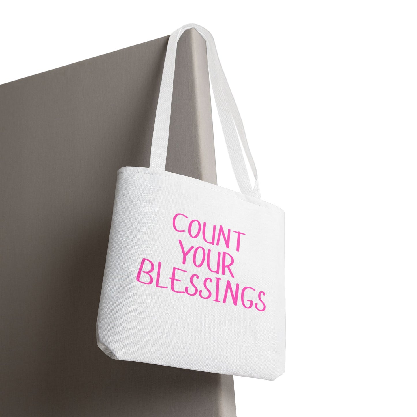 Inspirational Tote Bag - Count Your Blessings