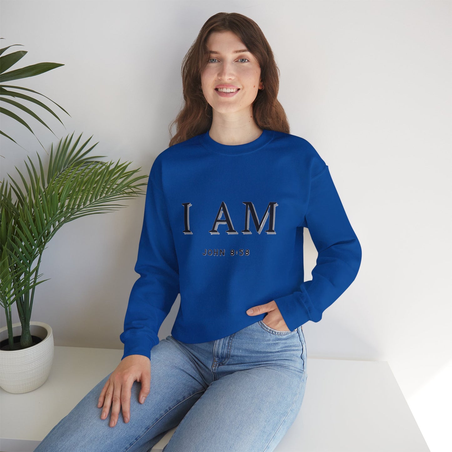 Women's Inspirational I AM Crewneck Sweatshirt -John 8:58