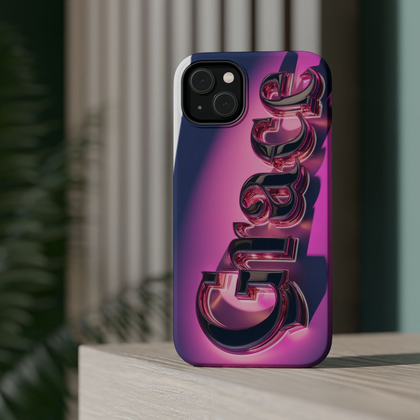 Magnetic iPhone Case - 'Grace' Design for Stylish Protection