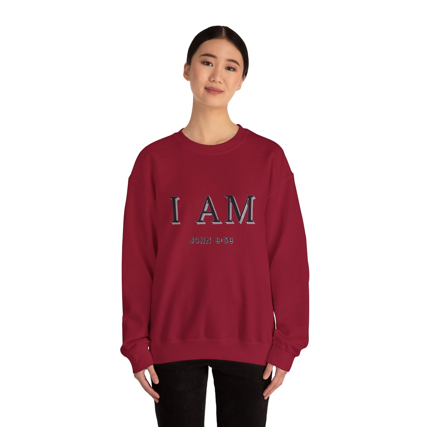 Women's Inspirational I AM Crewneck Sweatshirt -John 8:58