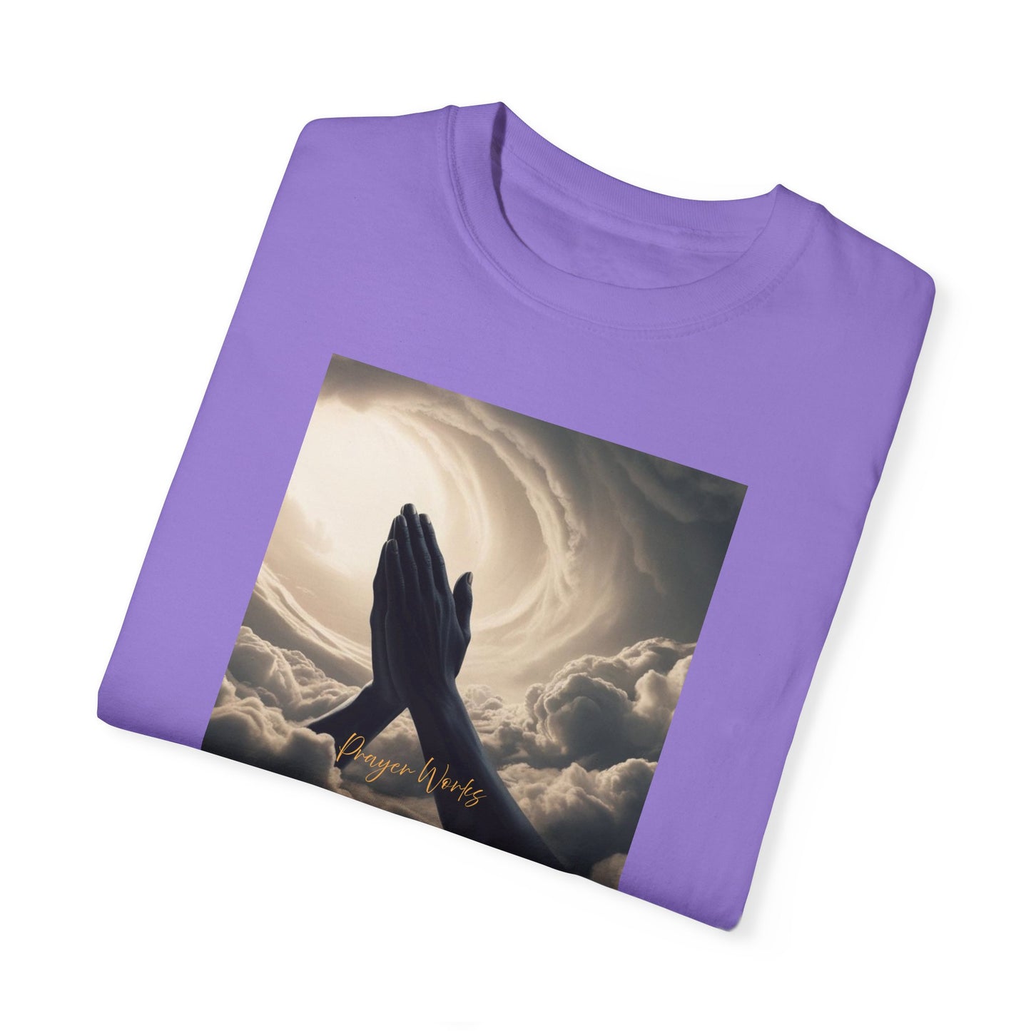 Praying Hands Unisex Garment-Dyed T-Shirt - Spiritual for Everyday Wear