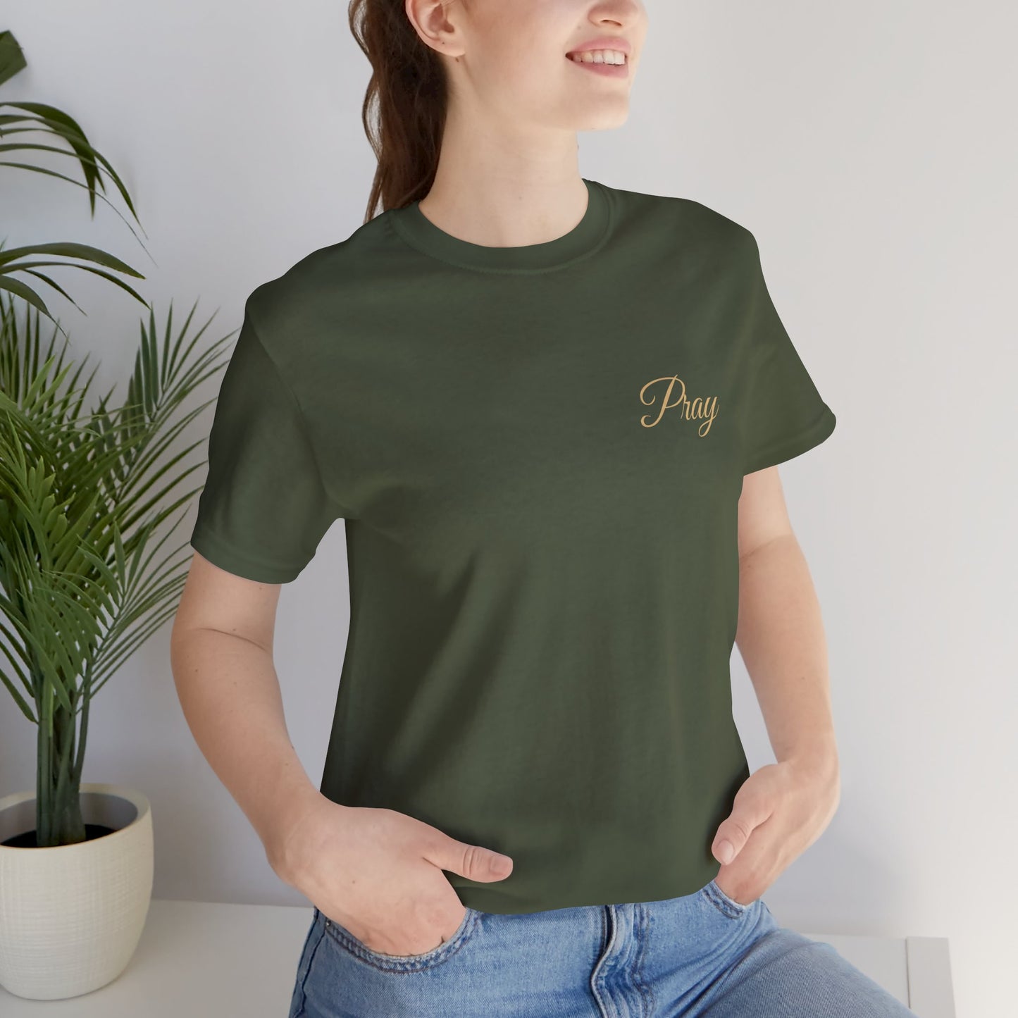 Pray Unisex Jersey Tee - Faith-Inspired Short Sleeve Shirt