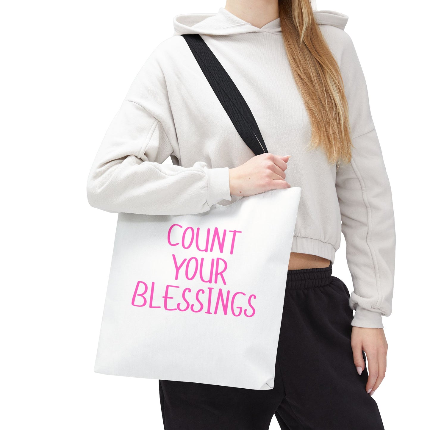Inspirational Tote Bag - Count Your Blessings