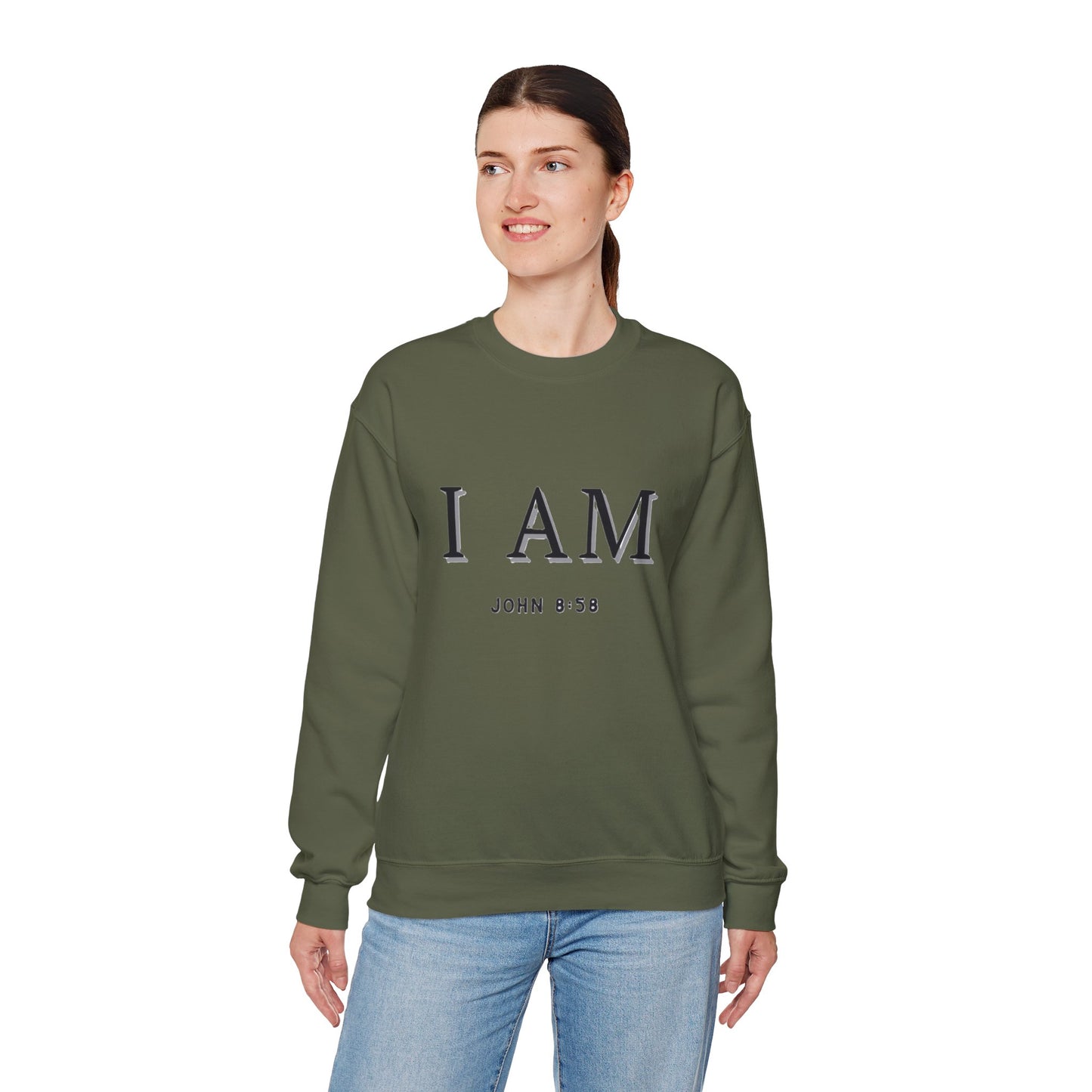 Women's Inspirational I AM Crewneck Sweatshirt -John 8:58