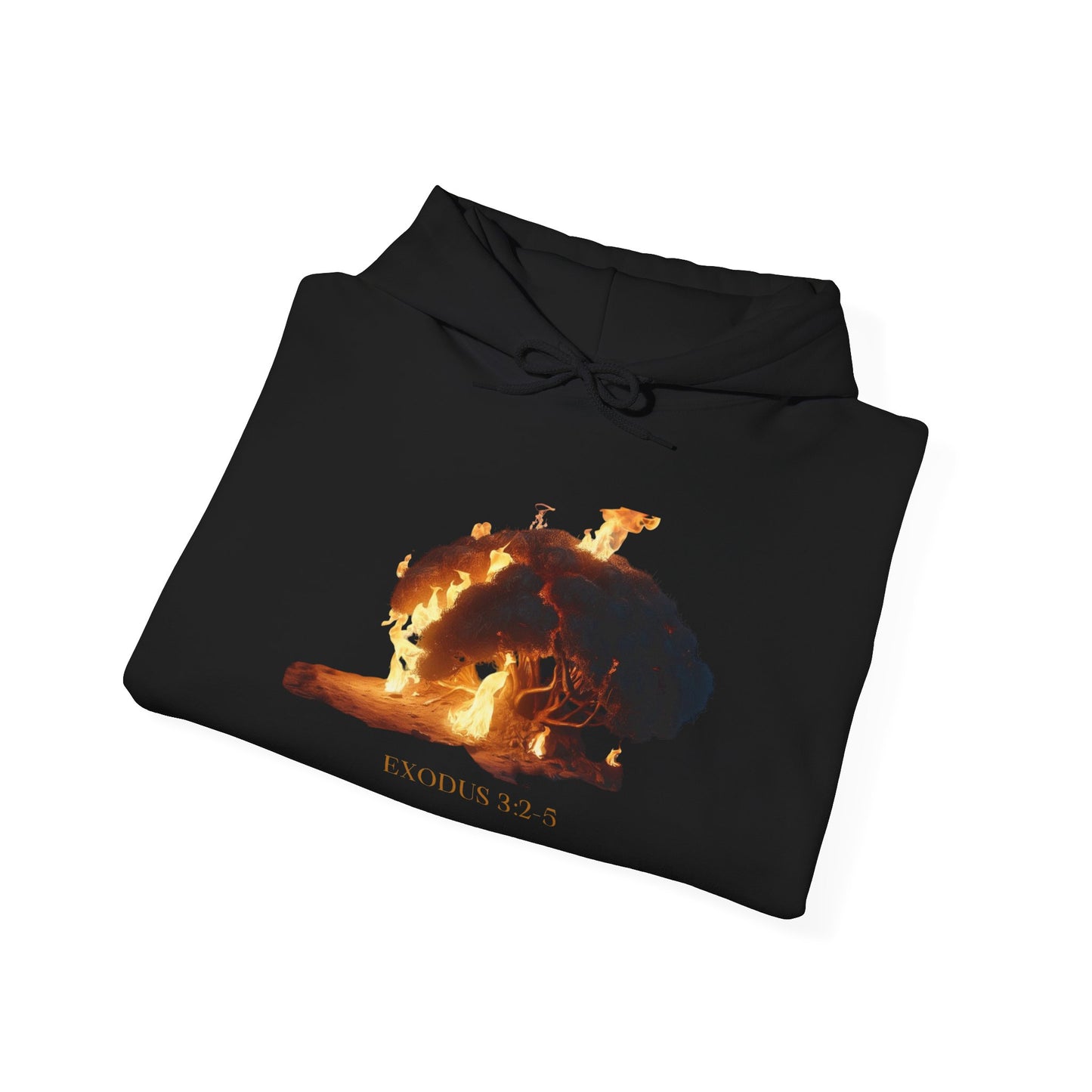Exodus 32:5 Burning Bush Hooded Sweatshirt - Unisex Heavy Blend