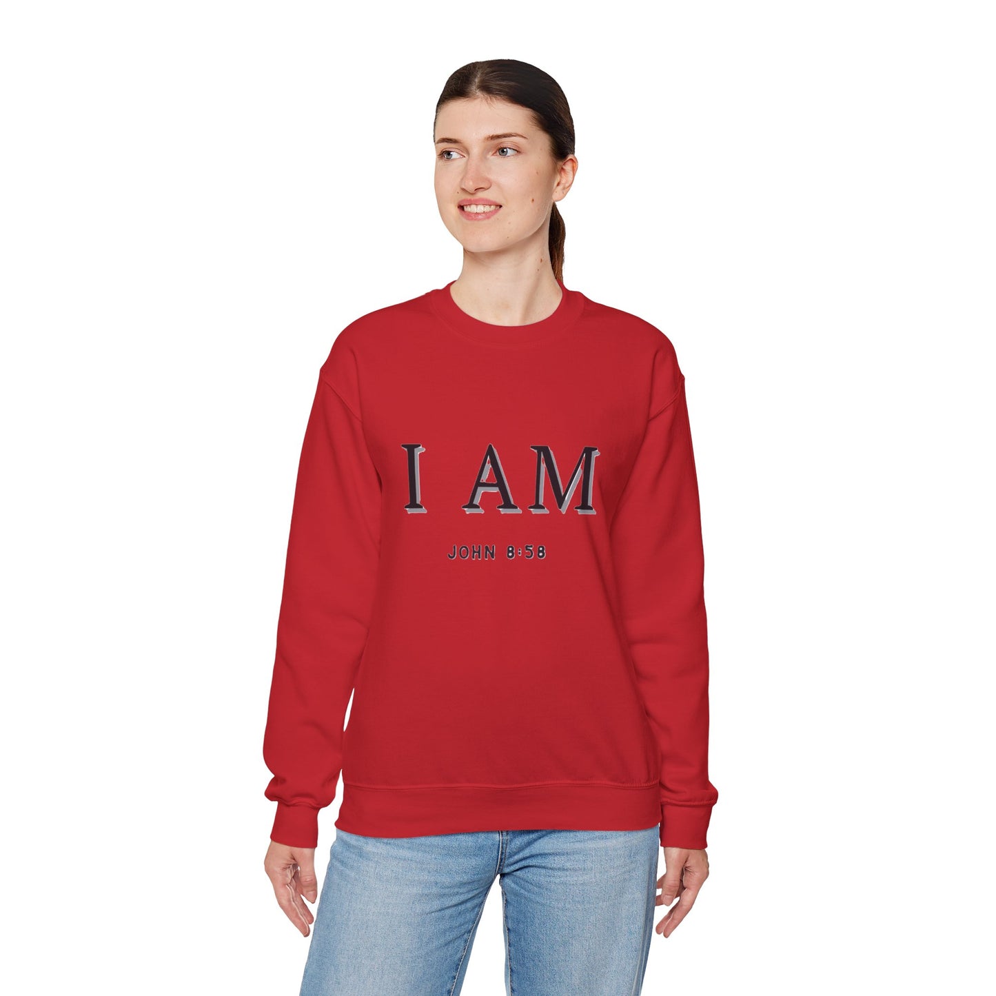 Women's Inspirational I AM Crewneck Sweatshirt -John 8:58