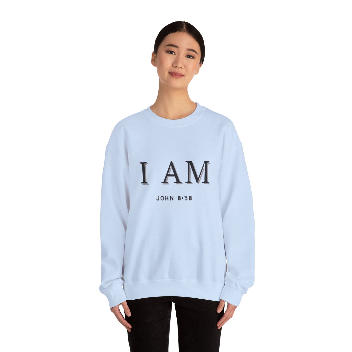 Women's Inspirational I AM Crewneck Sweatshirt -John 8:58