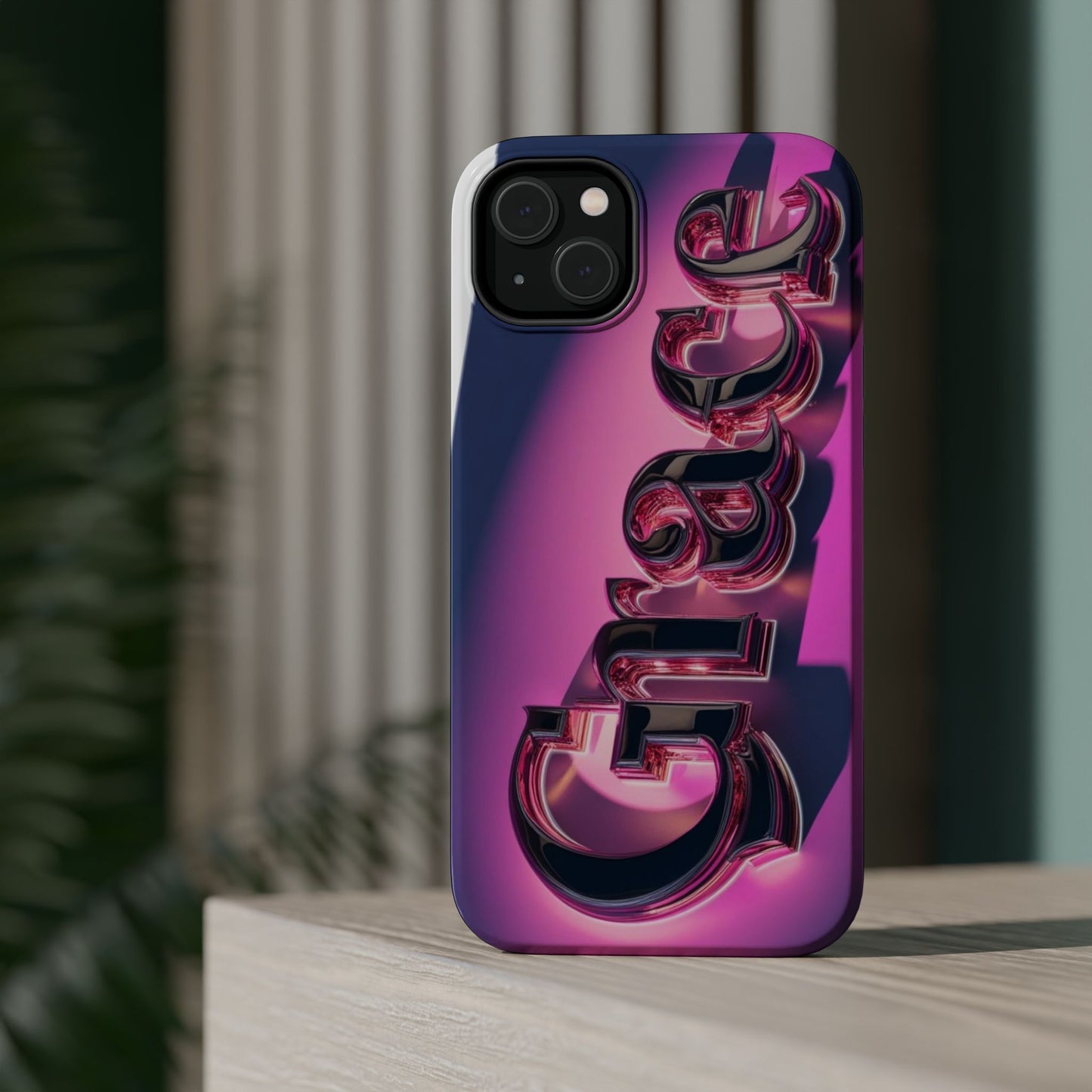 Magnetic iPhone Case - 'Grace' Design for Stylish Protection