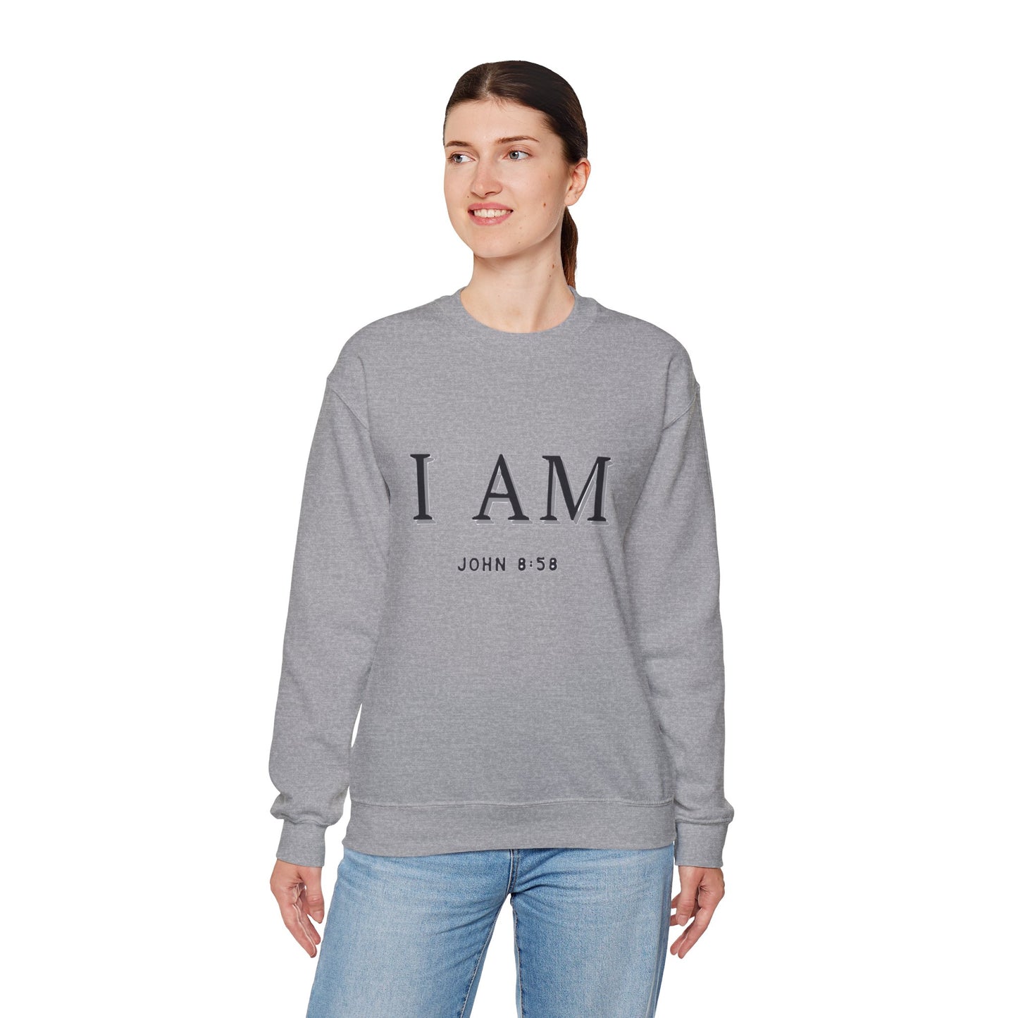 Women's Inspirational I AM Crewneck Sweatshirt -John 8:58