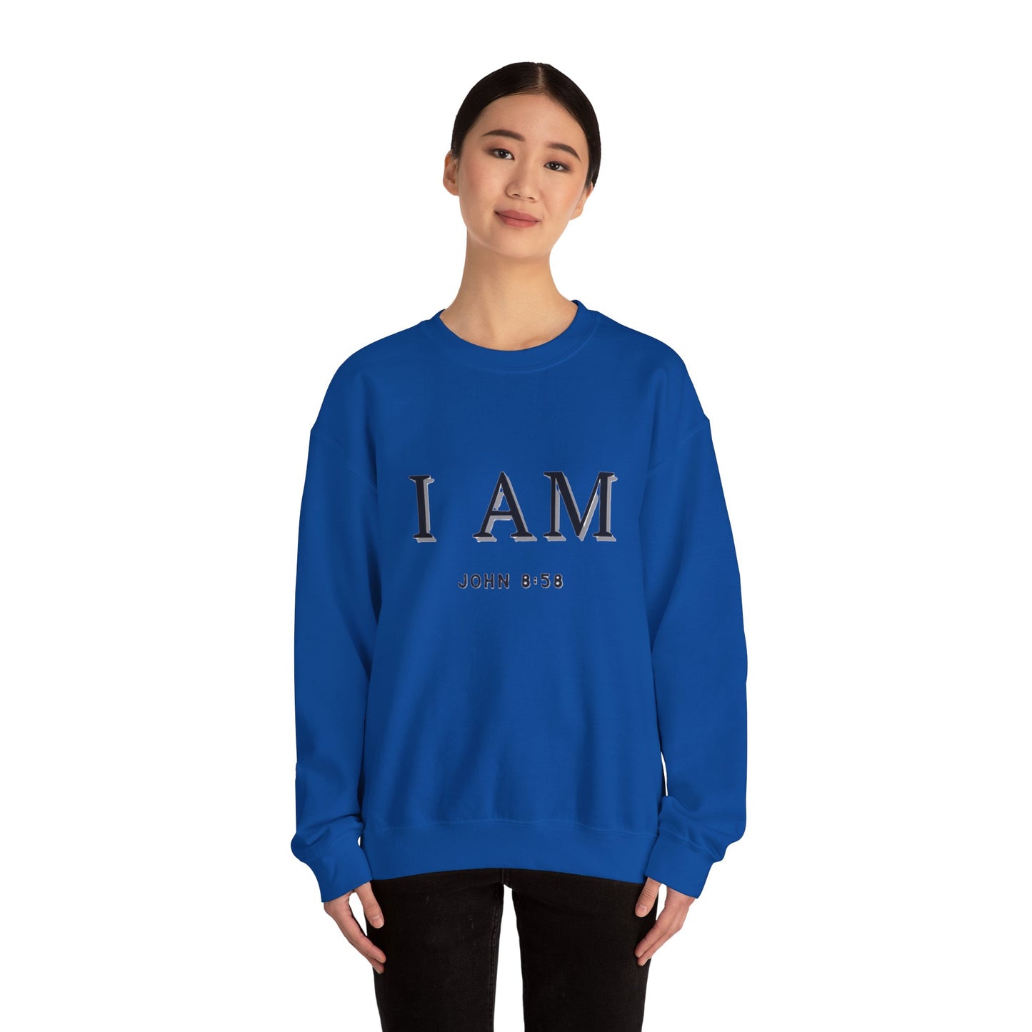 Women's Inspirational I AM Crewneck Sweatshirt -John 8:58