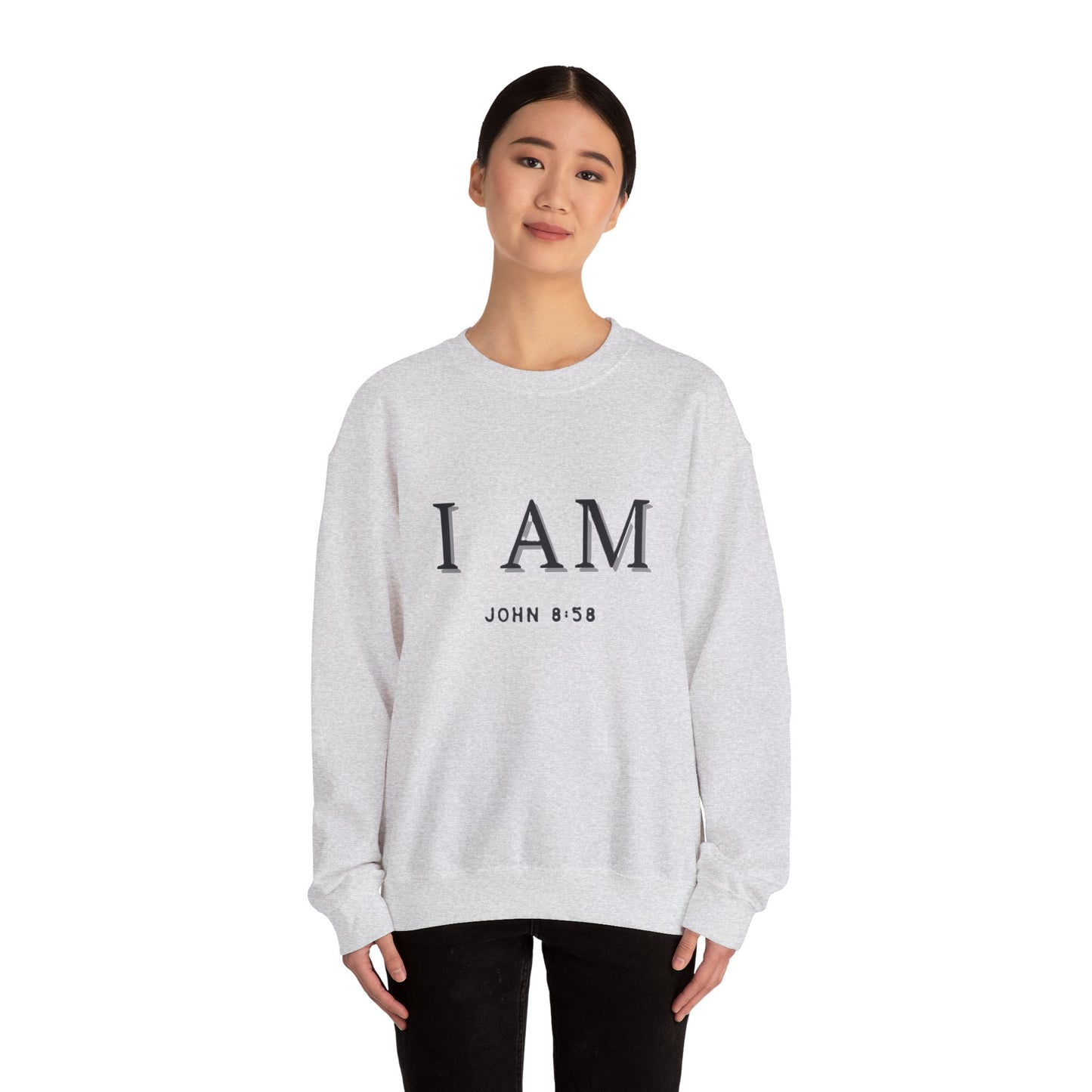 Women's Inspirational I AM Crewneck Sweatshirt -John 8:58