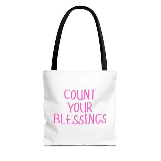 Inspirational Tote Bag - Count Your Blessings