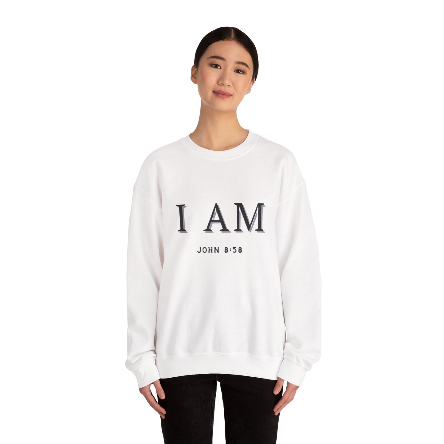 Women's Inspirational I AM Crewneck Sweatshirt -John 8:58