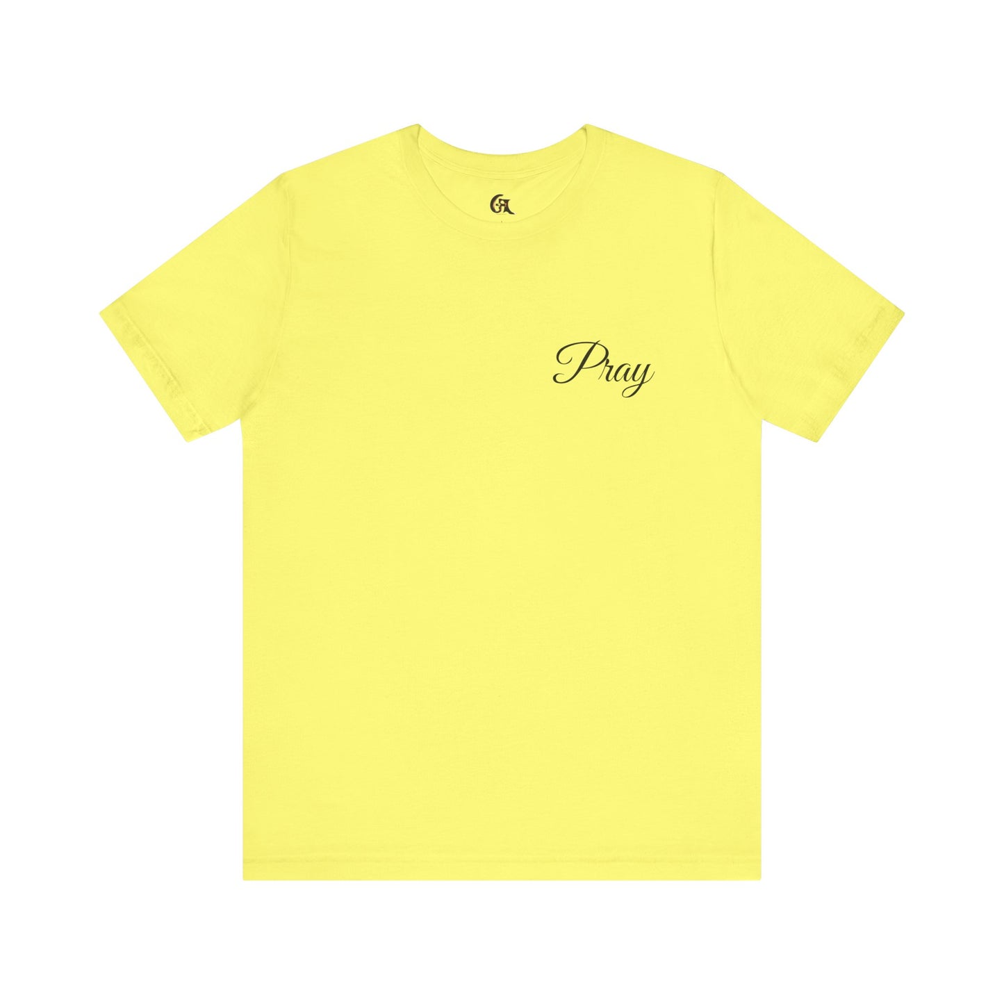 Pray Unisex Jersey Short Sleeve Tee - Inspirational Apparel for Faith