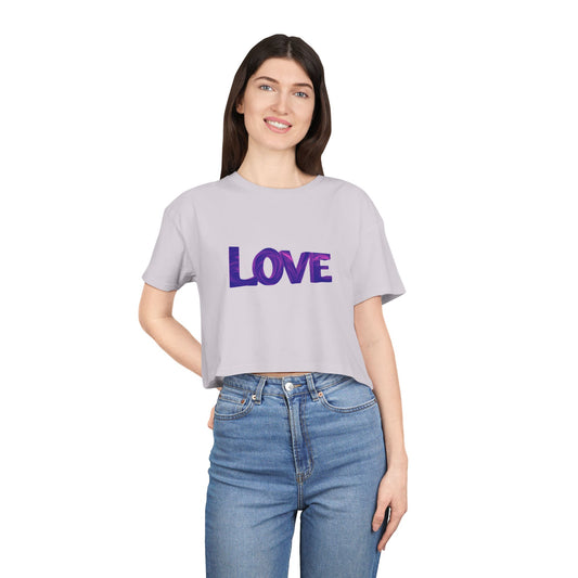 Women's Love Crop Tee