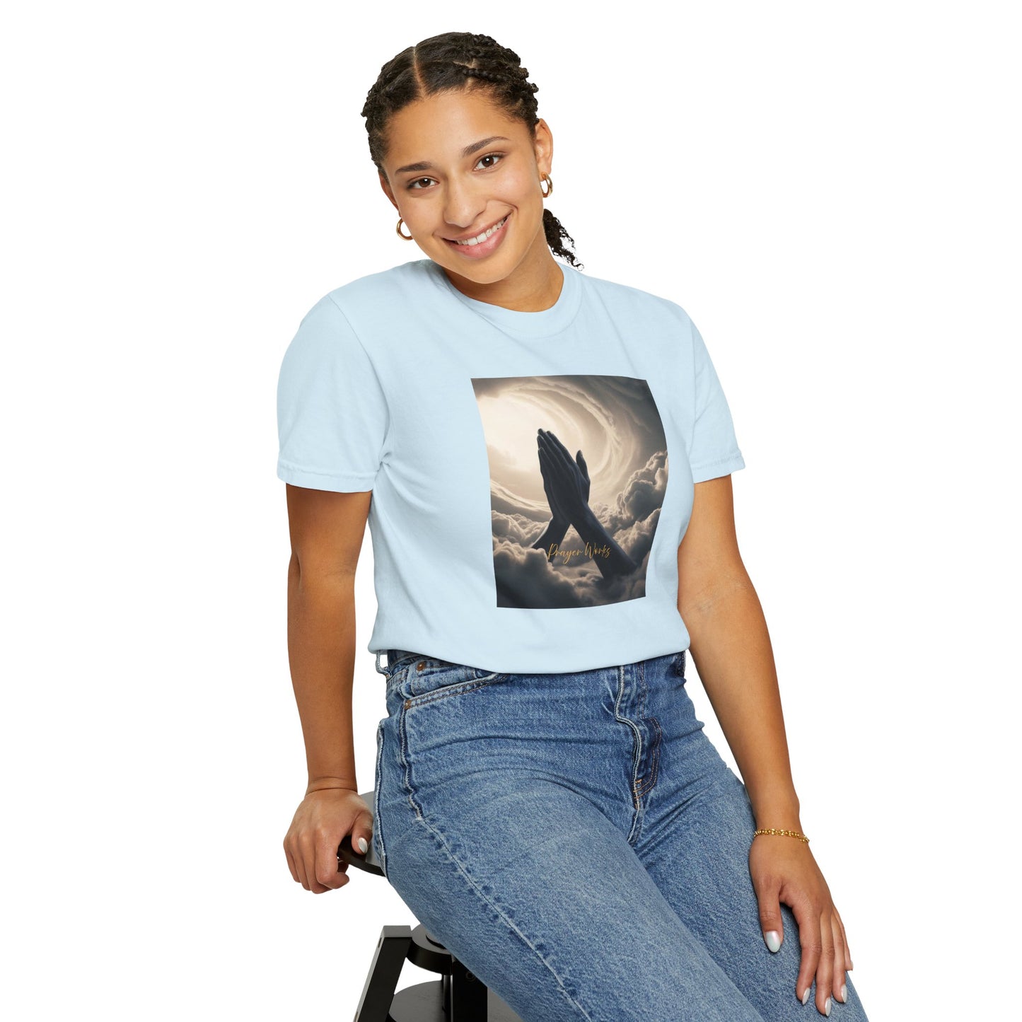 Praying Hands Unisex Garment-Dyed T-Shirt - Spiritual for Everyday Wear