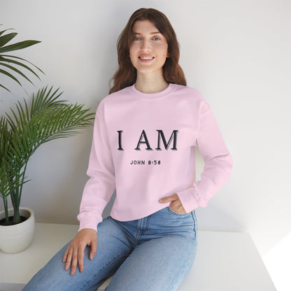 Women's Inspirational I AM Crewneck Sweatshirt -John 8:58