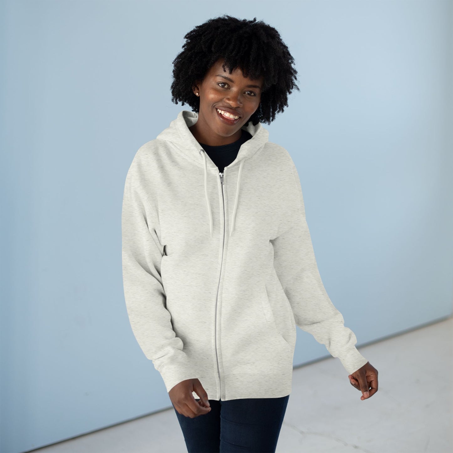 Women's Zip Hoodie - "God Has My Back"