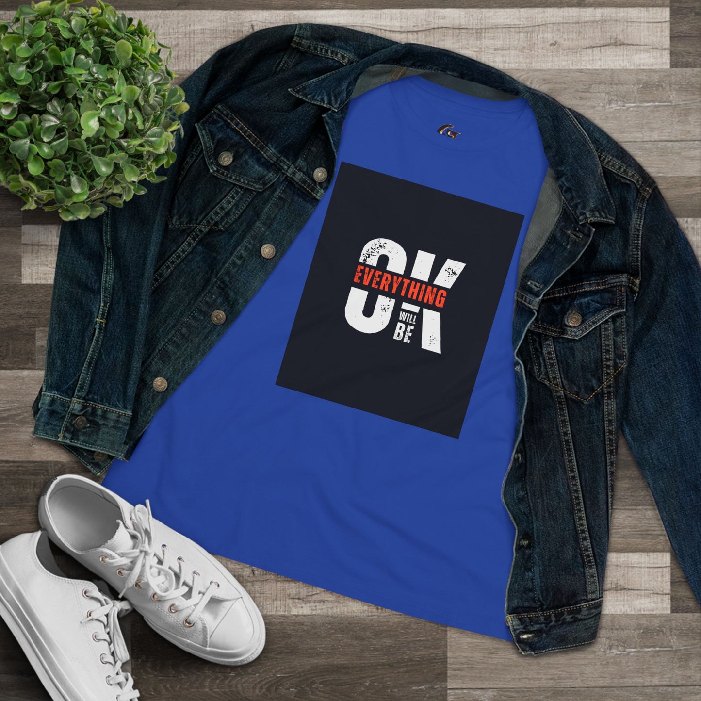 Women's Cotton Tee - 'Everything Will Be OK'