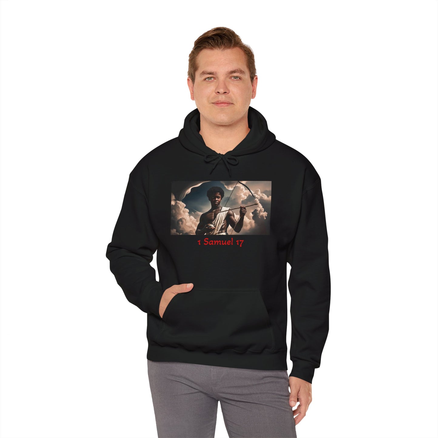 Inspirational Unisex David and Goliath Hoodie - 1 Samuel 17