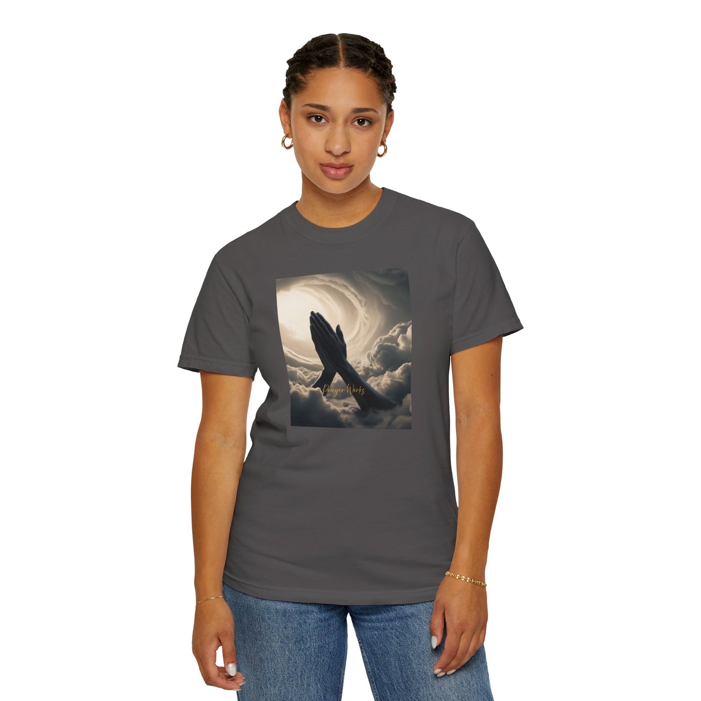 Praying Hands Unisex Garment-Dyed T-Shirt - Spiritual for Everyday Wear