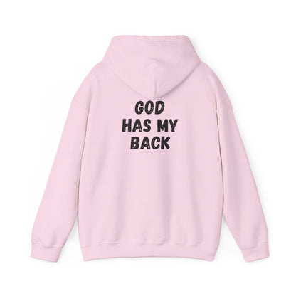 Unisex Heavy Hoodie - 'God Has My Back'