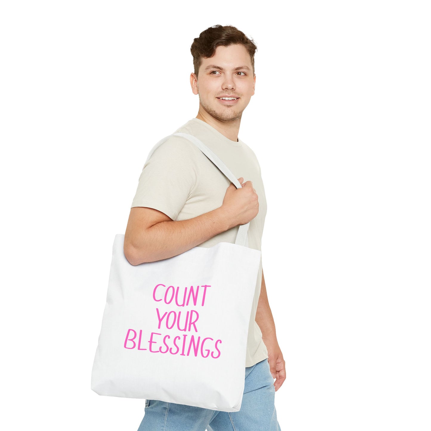 Inspirational Tote Bag - Count Your Blessings