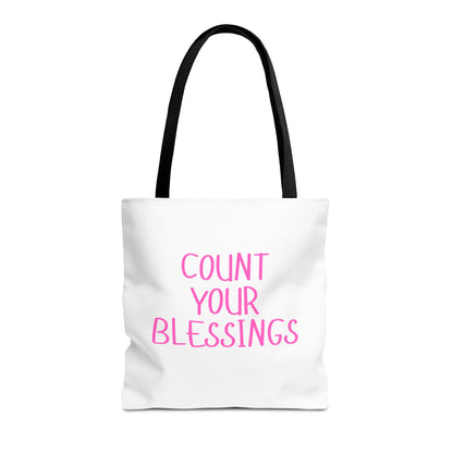 Inspirational Tote Bag - Count Your Blessings