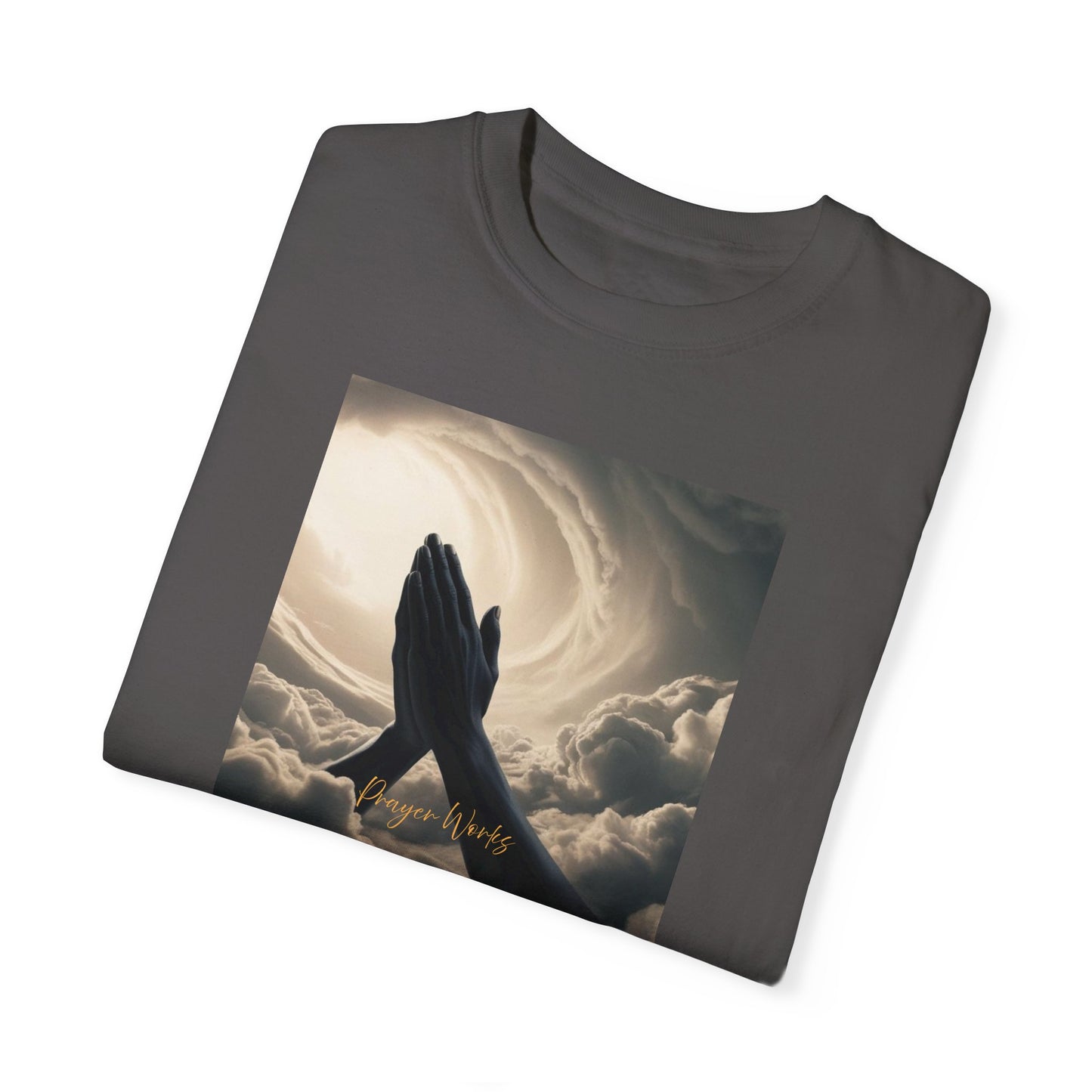 Praying Hands Unisex Garment-Dyed T-Shirt - Spiritual for Everyday Wear