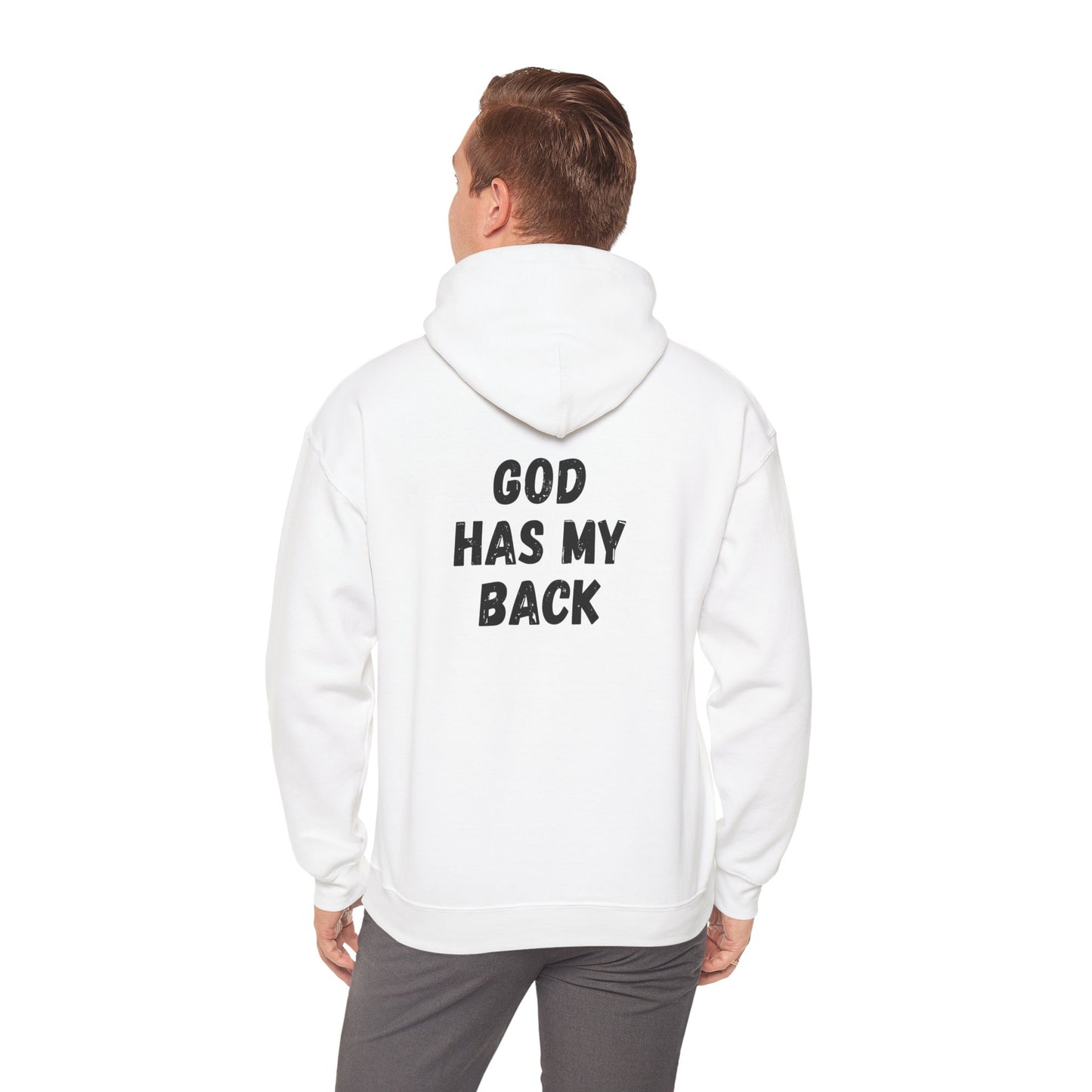 Unisex Heavy Hoodie - 'God Has My Back'