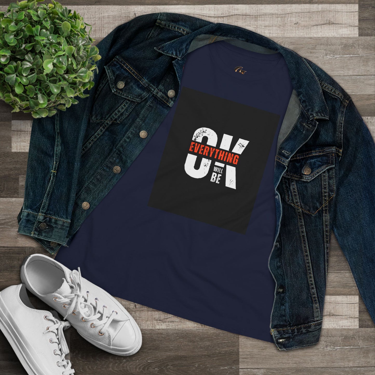 Women's Cotton Tee - 'Everything Will Be OK'