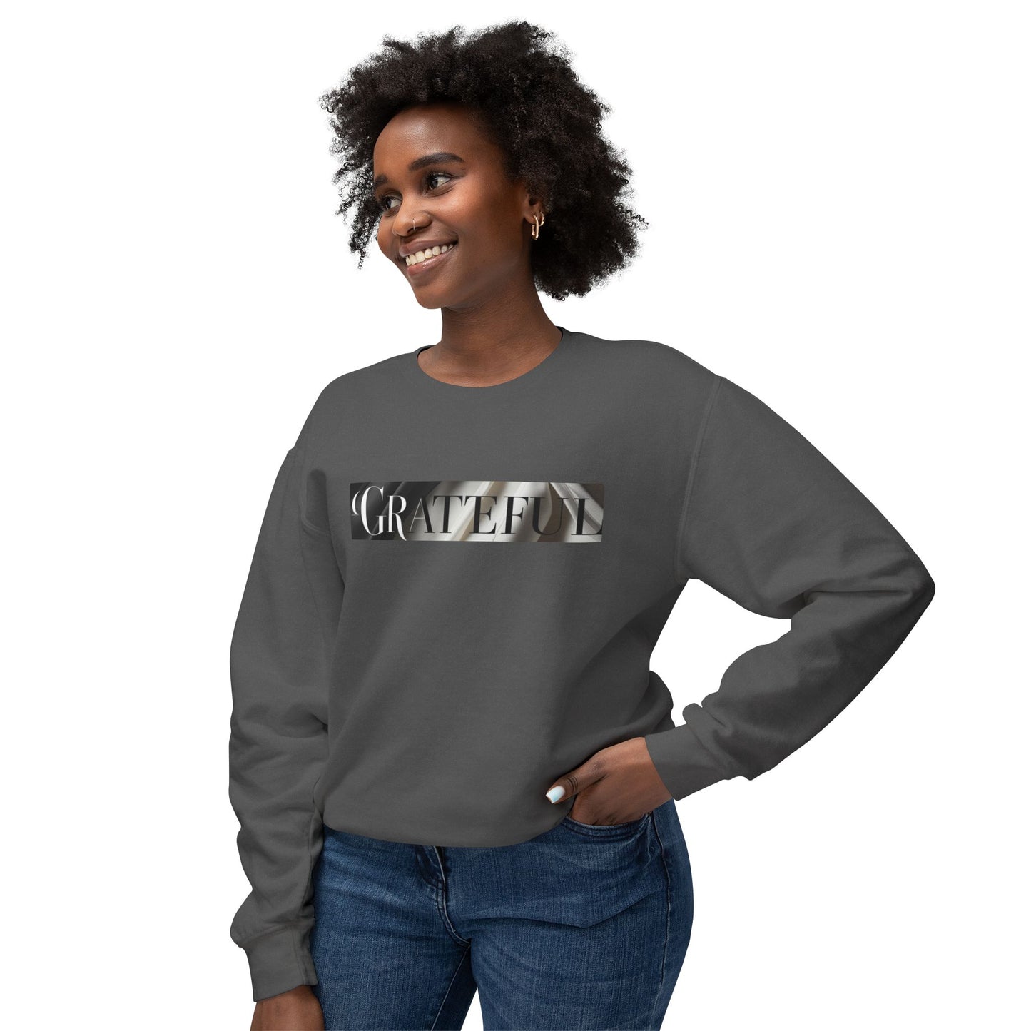 Unisex Lightweight Grateful Sweatshirt