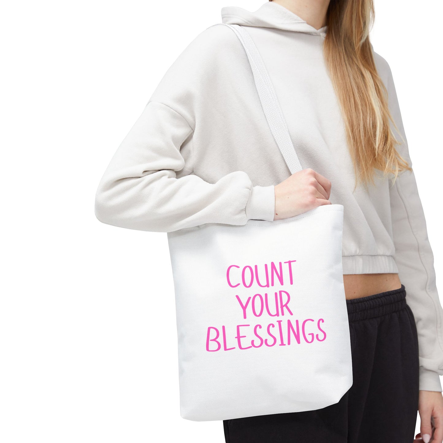 Inspirational Tote Bag - Count Your Blessings
