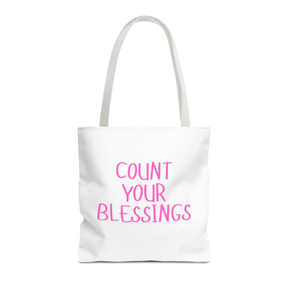 Inspirational Tote Bag - Count Your Blessings