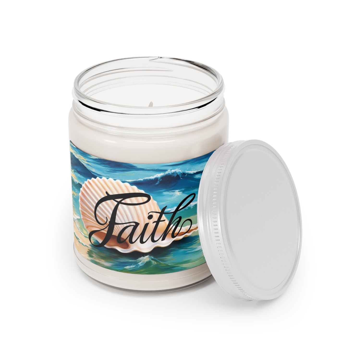 Sea Breeze Scented Candle - Faith - 9oz