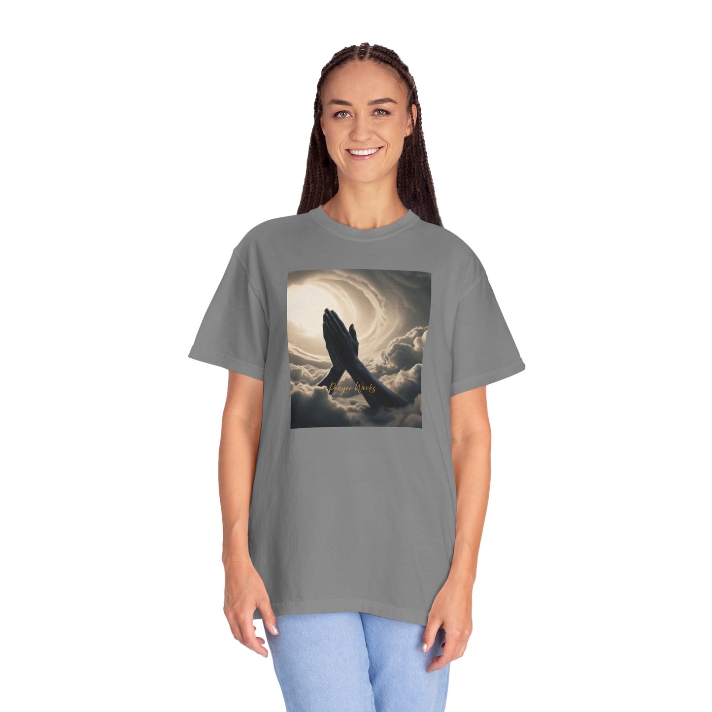 Praying Hands Unisex Garment-Dyed T-Shirt - Spiritual for Everyday Wear