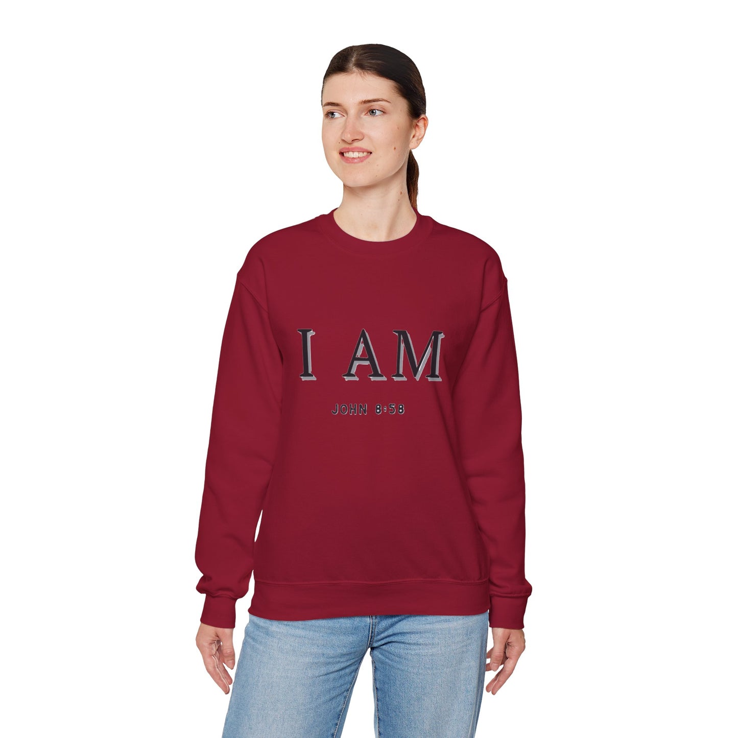 Women's Inspirational I AM Crewneck Sweatshirt -John 8:58