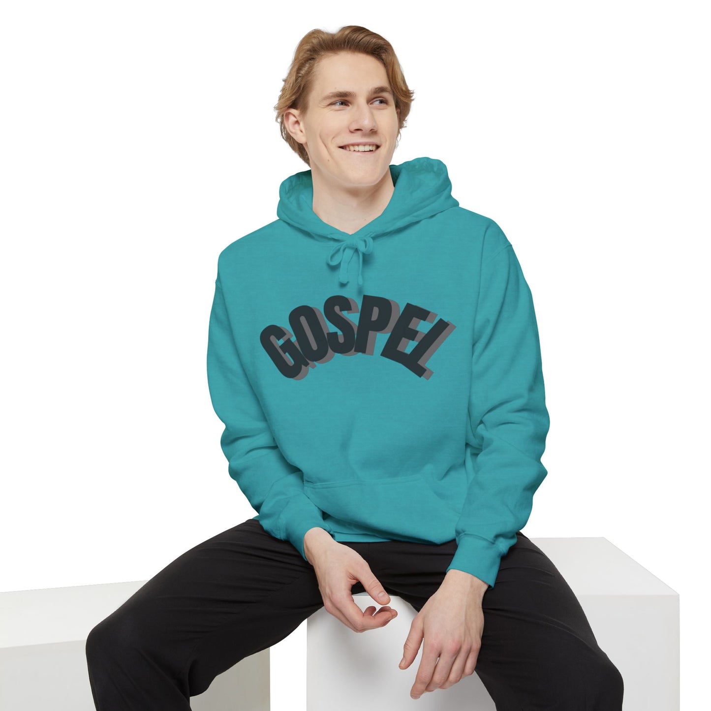 Gospel Unisex Garment-Dyed Hoodie - Casual Comfort for Faith-Inspired Style