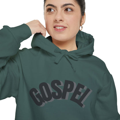 Gospel Unisex Garment-Dyed Hoodie - Casual Comfort for Faith-Inspired Style