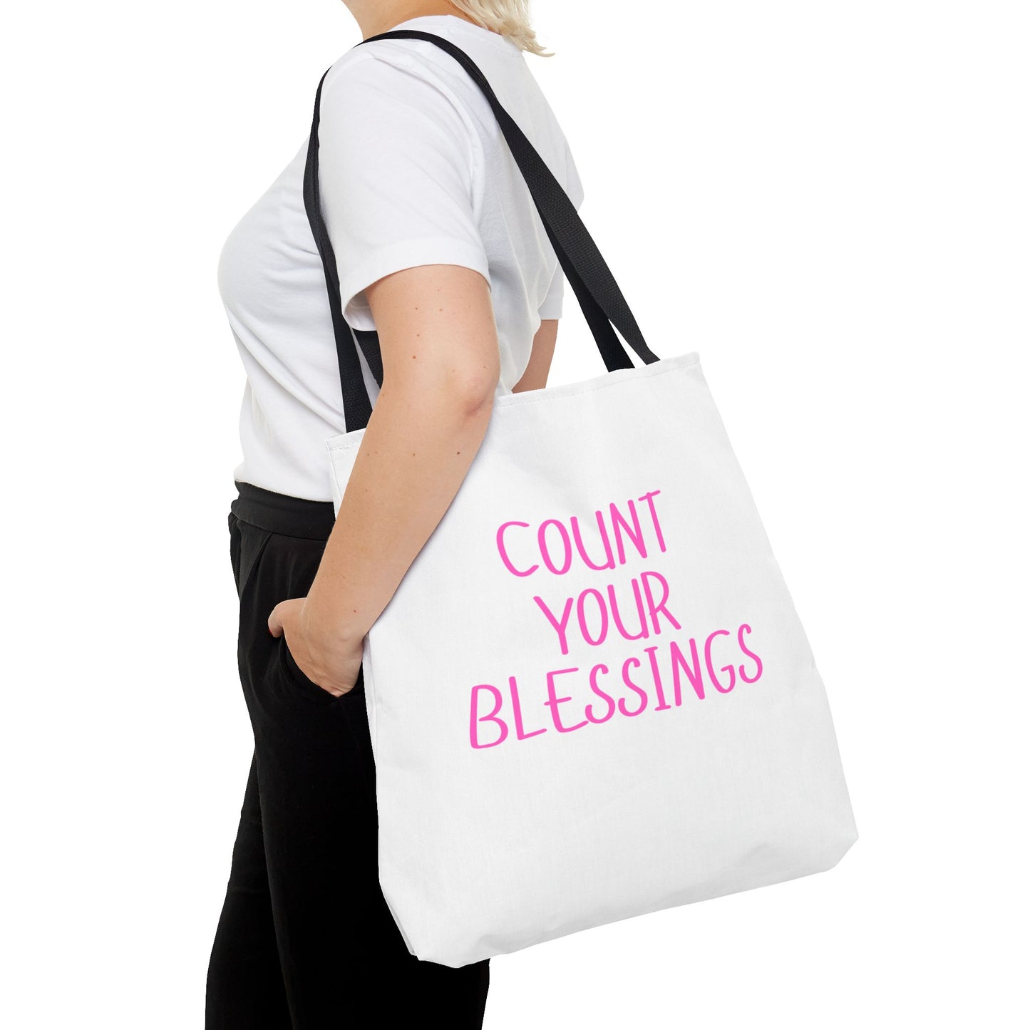 Inspirational Tote Bag - Count Your Blessings