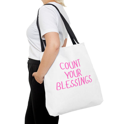 Inspirational Tote Bag - Count Your Blessings