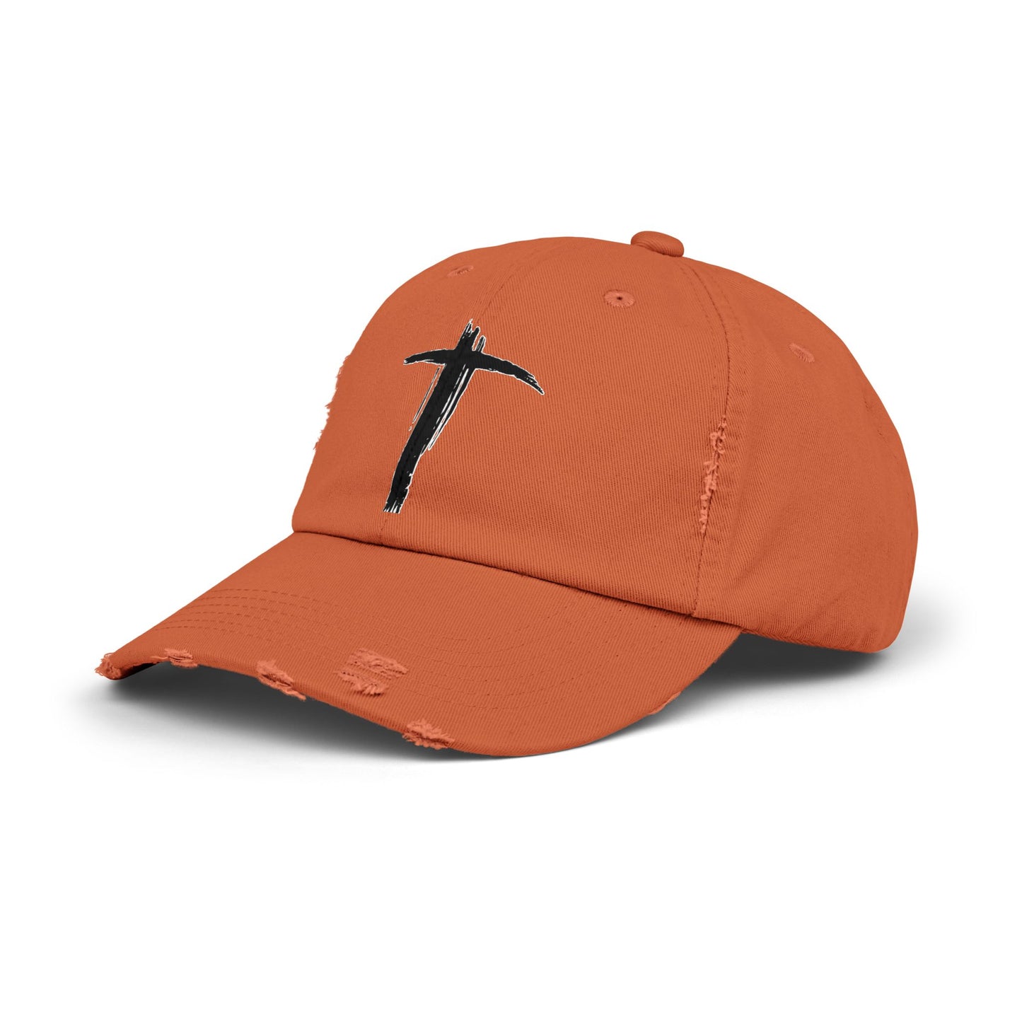 Unisex Vintage Cross Cap - Casual Faith-Inspired Hat