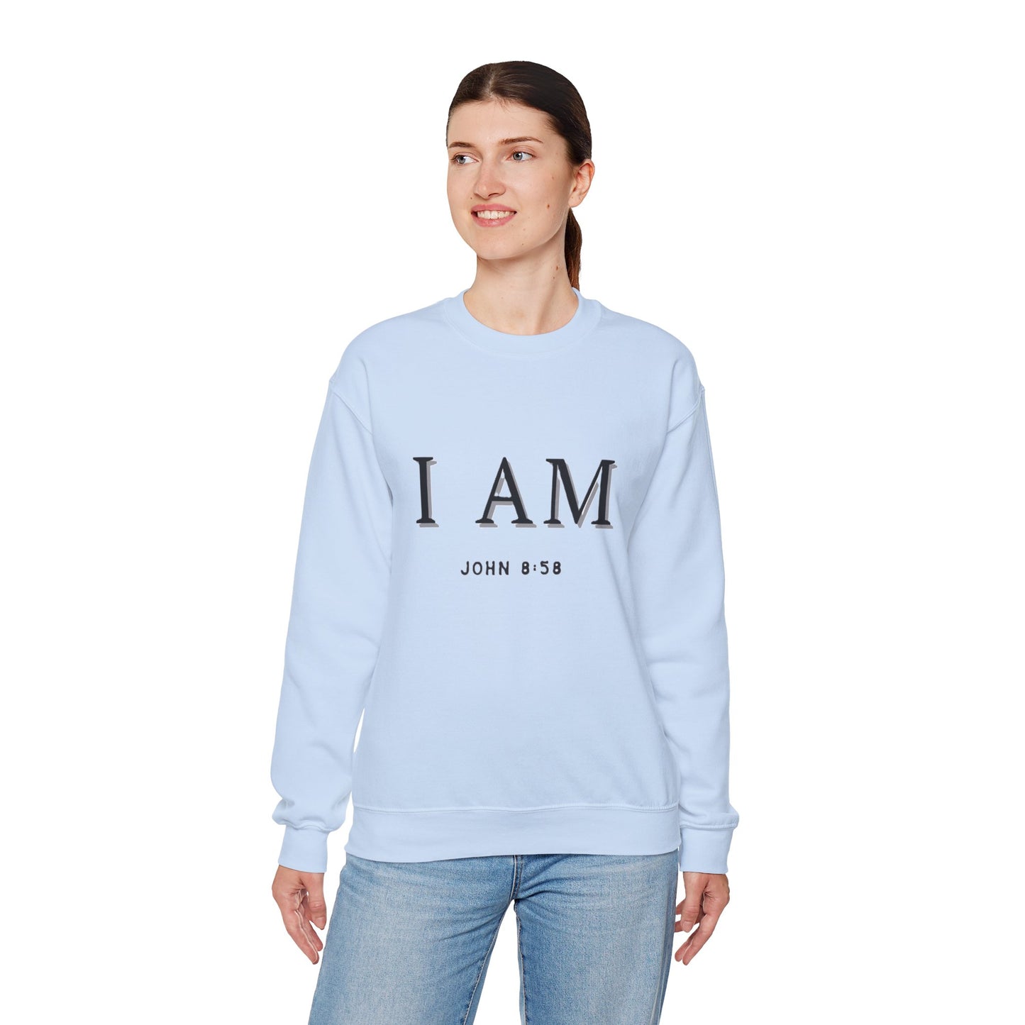 Women's Inspirational I AM Crewneck Sweatshirt -John 8:58